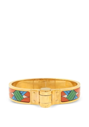 Hermès Pre-Owned Charniere enamel bangle - Gold