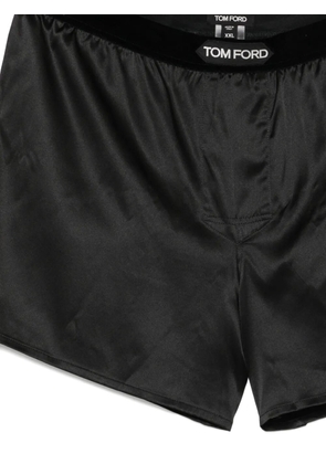 TOM FORD logo-patched boxer - Black