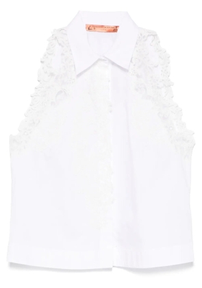 Ermanno Scervino lace-detail top - White