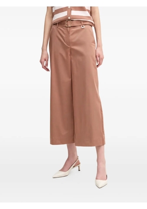 Joop! belted cropped trousers - Orange