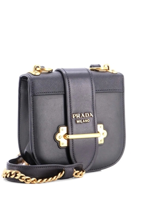 Prada Pre-Owned Cahier Chain Rounded City Calf and Saffiano Small crossbody bag - Black
