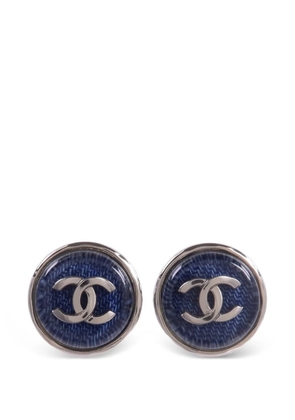 CHANEL Pre-Owned CC Interlocking earrings - Silver