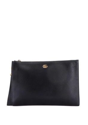 Gucci Pre-Owned GG Marmont Pouch Leather clutch bag - Black