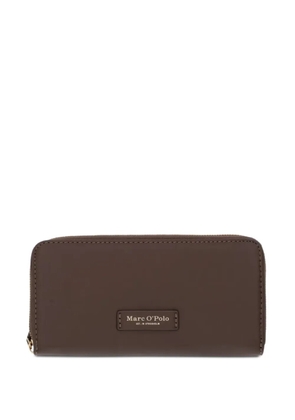 Marc O'Polo logo-plaque zip-around wallet - Brown