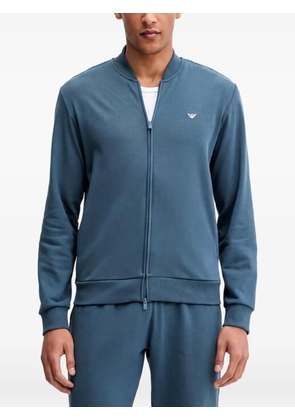 Emporio Armani logo-embroidered tracksuit - Blue
