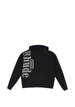 RHUDE logo-print hoodie - Black
