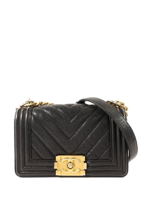 CHANEL Pre-Owned 20 Boy chevron-quilted shoulder bag - Black