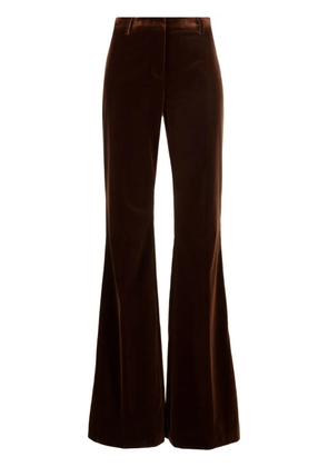 ETRO velvet flared trousers - Brown
