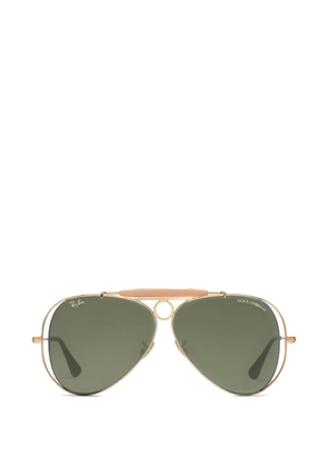 Dolce & Gabbana Eyewear x RAY-BAN aviator-frame sunglasses - Gold