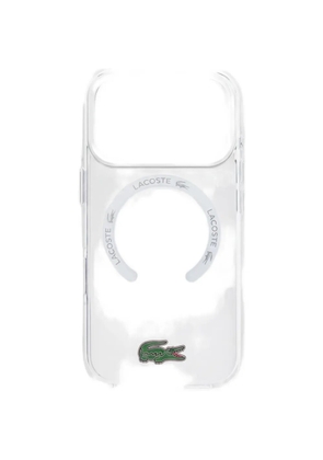 Lacoste logo-plaque iPhone 17 Pro case - White