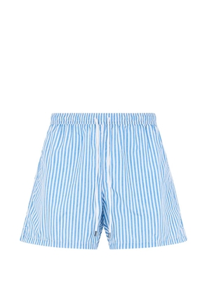 Fedeli striped drawstring swim shorts - Blue