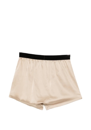 TOM FORD logo-patched boxer - Neutrals