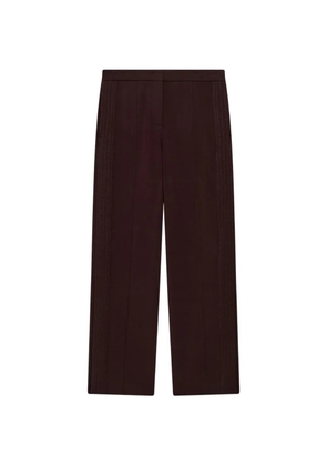 Another Tomorrow graphic-stitch trousers - Brown