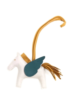 Hermès Pre-Owned PM Rodeo Pegase bag charm - White
