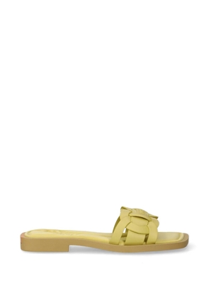 Hoff woven square-toe sandals - Yellow