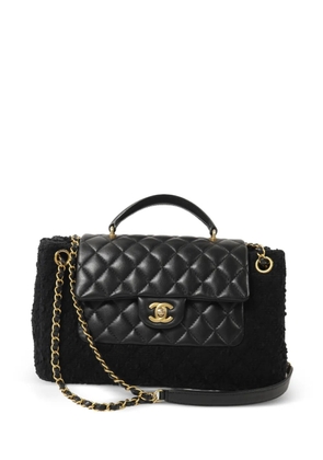 CHANEL Pre-Owned CC Tweed Chain turn-lock shoulder bag - Black