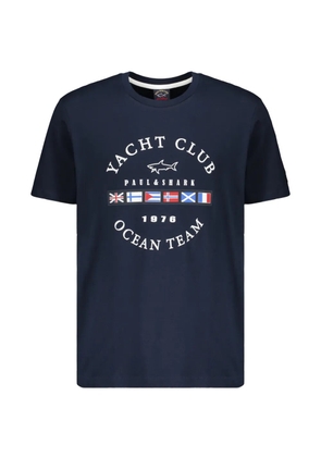 Paul & Shark graphic-print cotton T-shirt - Blue