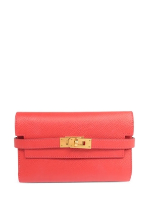 Hermès Pre-Owned short Kelly leather wallet - Red
