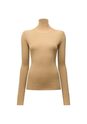 Another Tomorrow rib-knit turtleneck sweater - Neutrals