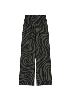 Nanushka Arveen swirl-print elasticated-waist trousers - Black