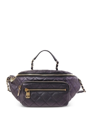 CHANEL Pre-Owned CC quilted belt bag - Purple