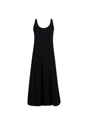 Another Tomorrow seamed tank midi dress - Black