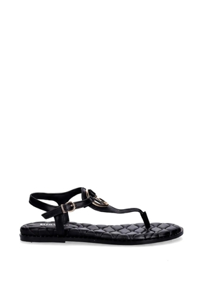 Blauer Ashley02/Lea quilted-footbed flat sandals - Black
