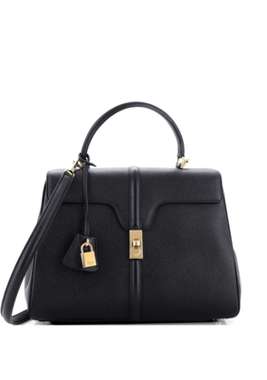 Celine Pre-Owned 16 Top Handle Bag Grained Calfskin Medium shoulder bag - Black