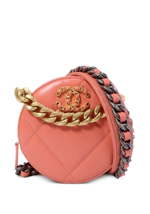 CHANEL Pre-Owned Chanel 19 quilted crossbody bag - Pink