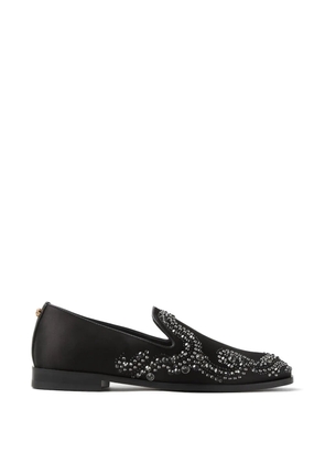 Versace Medusa-embellished loafers - Black