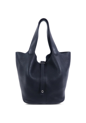 Hermès Pre-Owned 2018 Taurillon Clemence Picotin MM tote bag - Blue