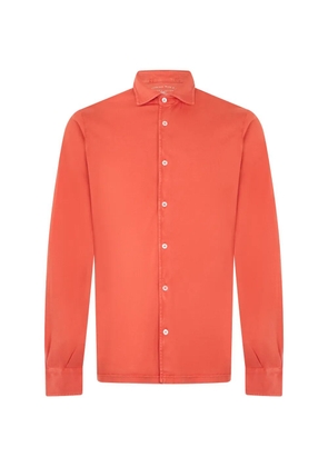 Fedeli long-sleeve button-up shirt - Orange