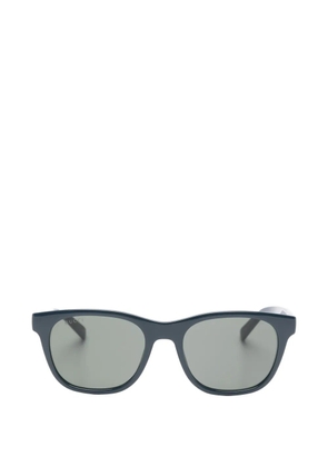 Gucci Eyewear Web-stripe square-frame sunglasses - Blue