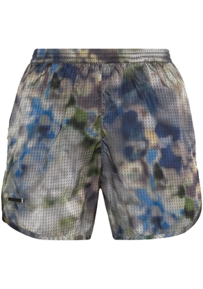 TRUE TRIBE drawstring-waist swim shorts - Grey