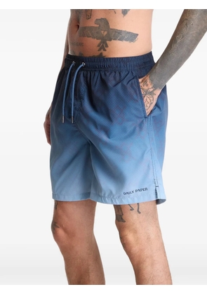 Daily Paper ombre Shield swim shorts - Blue