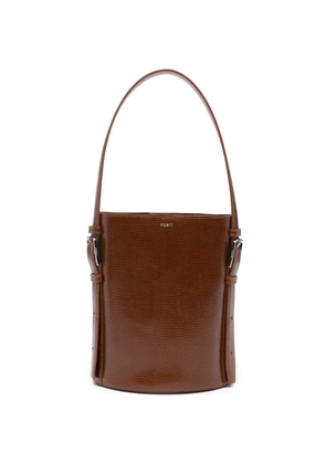 Coperni lizard-effect shoulder bag - Brown