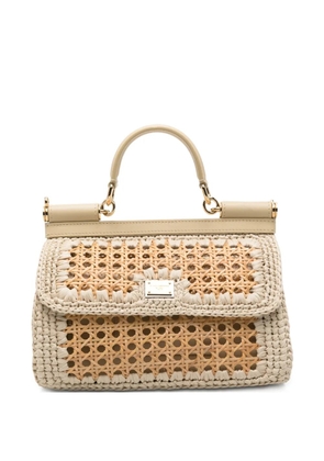 Dolce & Gabbana Pre-Owned Sicily woven handbag - Neutrals
