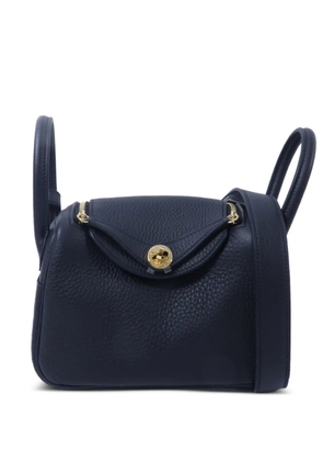 Hermès Pre-Owned mini Lindy leather shoulder bag - Black