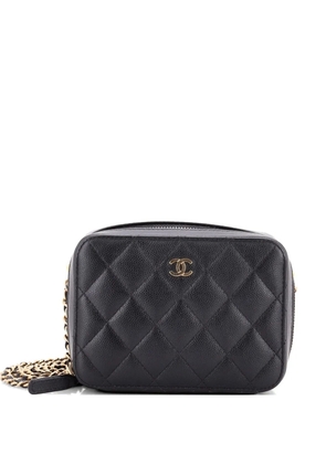 CHANEL Pre-Owned Square CC Chain Camera Bag Quilted Caviar Mini shoulder bag - Black