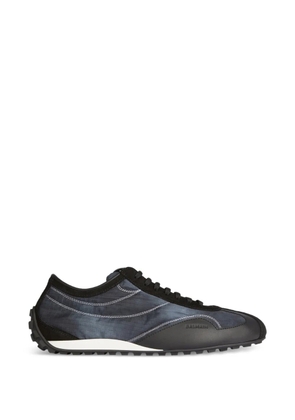 Balmain Racing low trainers in nylon and leather - Blue