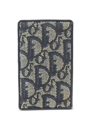 Christian Dior Pre-Owned monogram-pattern card holder - Blue