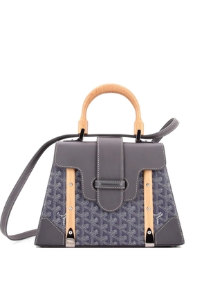 Goyard Pre-Owned Saigon Top Handle Bag Coated Canvas with Leather PM satchel - Grey