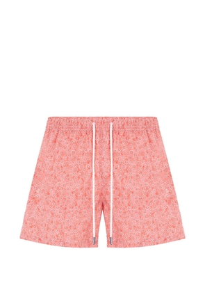 Fedeli geometric-print drawstring swim shorts - Pink