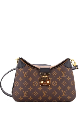 Louis Vuitton Pre-Owned LV Twinny Handbag Monogram Canvas and Reverse Monogram Canvas with Leather shoulder bag - Brown
