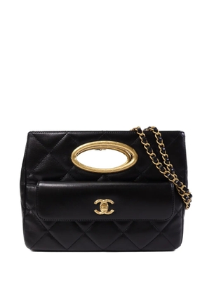CHANEL Pre-Owned CC turn-lock quilted leather tote bag - Black