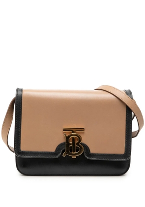Burberry Pre-Owned 2018-2026 Small Bicolor Smooth Calfskin TB crossbody bag - Brown