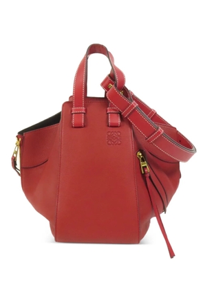 Loewe Pre-Owned small Hammock leather shoulder bag - Red