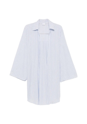 COTAZUR vertical-stripe belted shirt - White