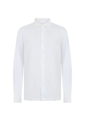 Fedeli long-sleeve cotton shirt - White