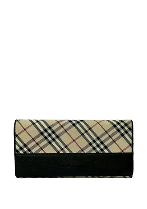 Burberry Pre-Owned 2000-2017 Nova Check Canvas Wallet long wallets - Neutrals